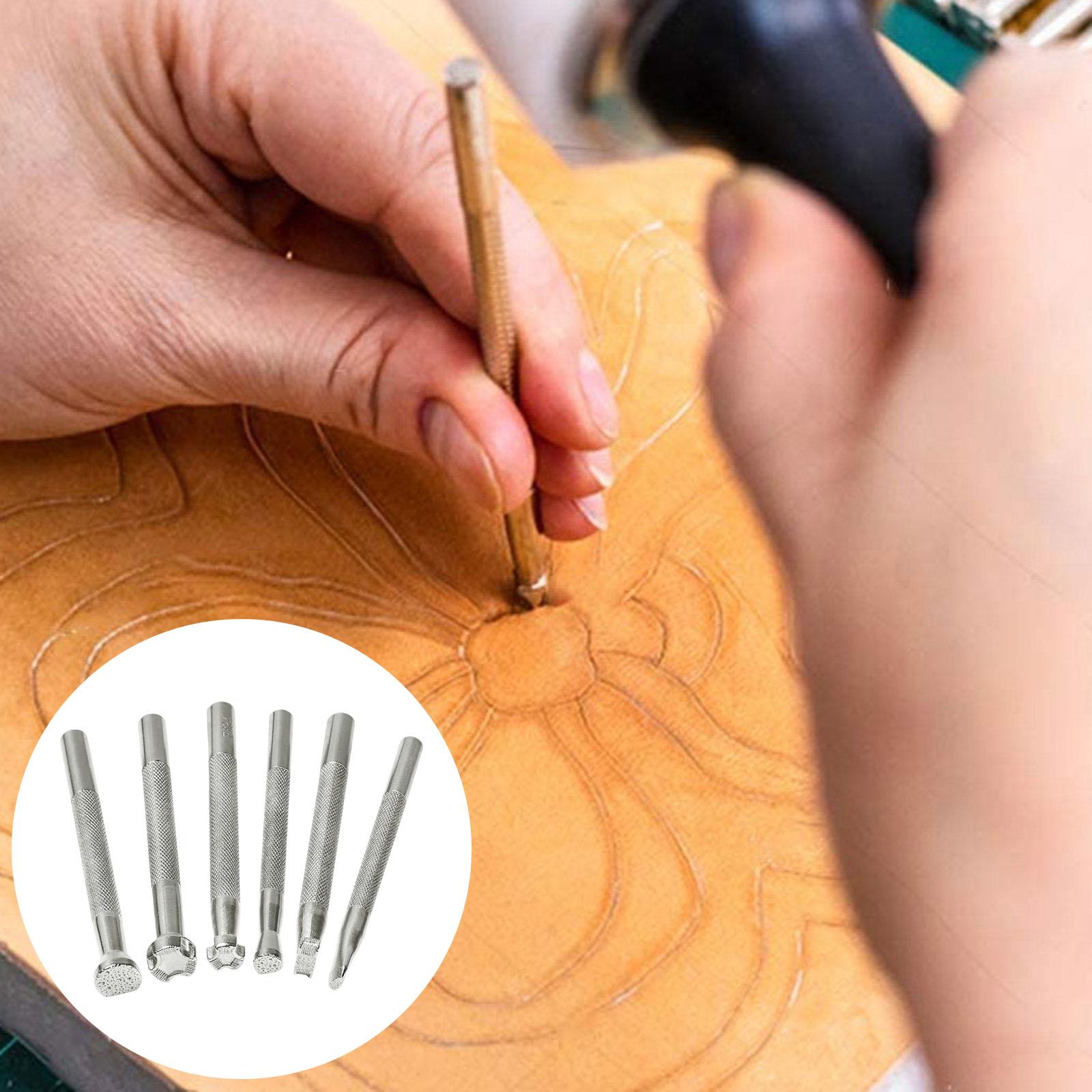 Leatherwork Art - 6Pcs Leather Stamping Tools Leather Stamps