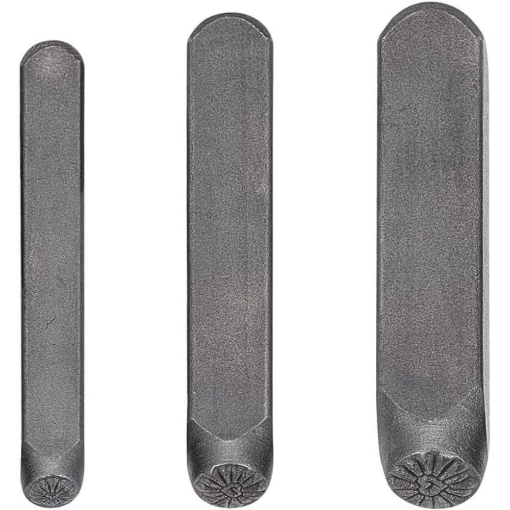 Leatherwork Art - 3Pcs Metal Punch Stamp Heart Metal