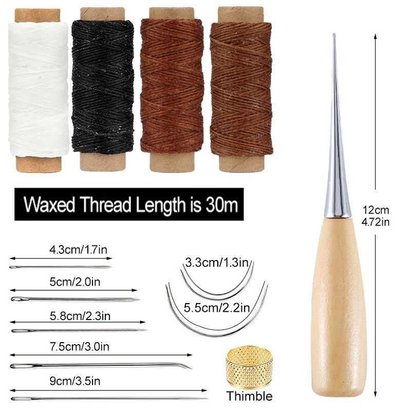 13pcs Waxed Thread Leatherwork - Leatherwork For Beginners review and price