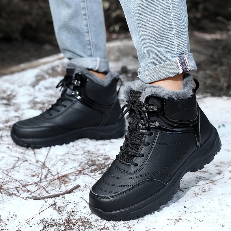 Men's Shoes New Winter Snow Bo - Leather Work For Kids review and price