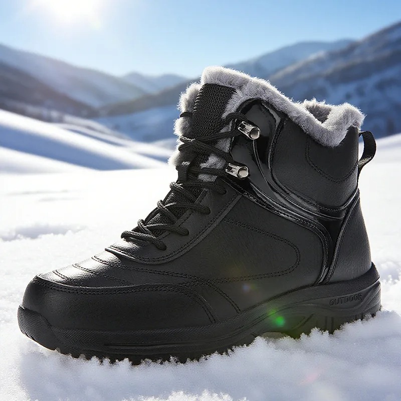 Men's Shoes New Winter Snow Bo - Leather Work For Kids review and price