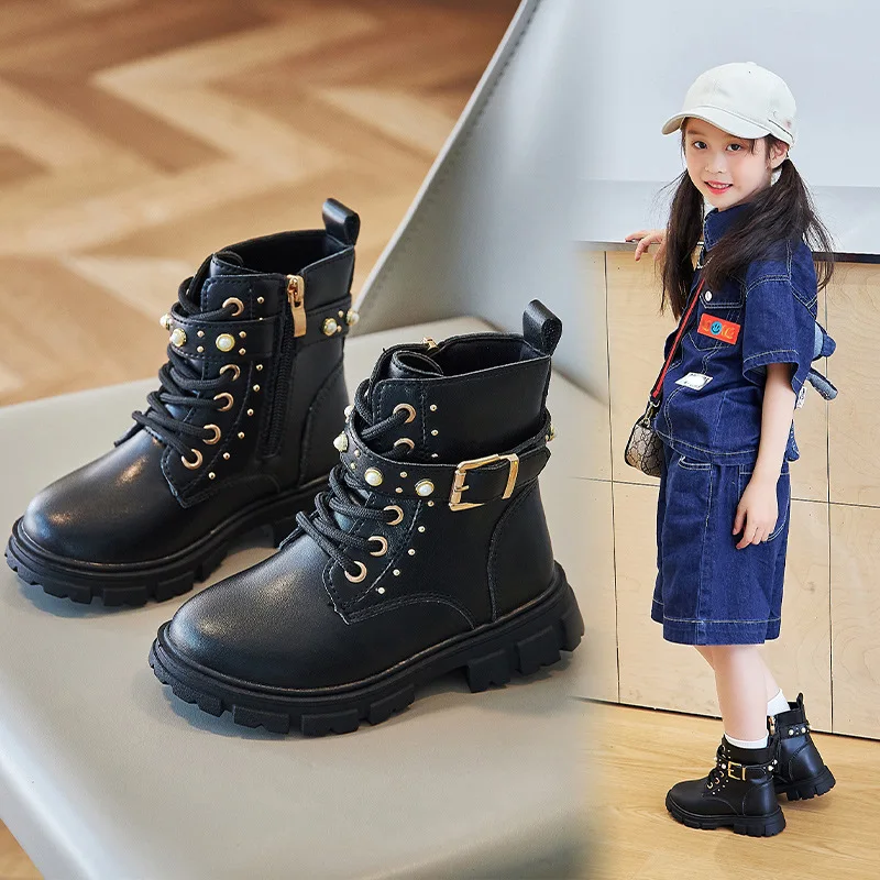 Autumn Winter Girls Fleece-lin - Leather Work For Kids review and price