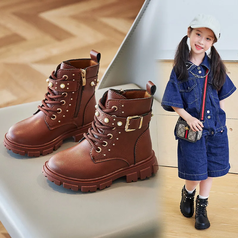 Autumn Winter Girls Fleece-lin - Leather Work For Kids review and price