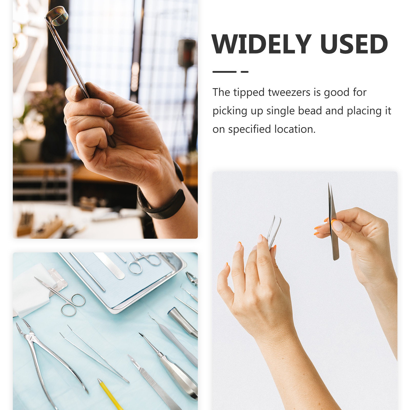 10Pcs Plastic Craft Tweezers B - Leatherwork Art review and price